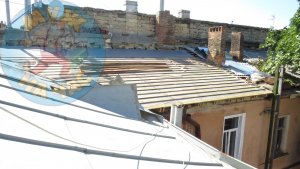 Базарная 48 Ремонт фасади, арки, замена крыши